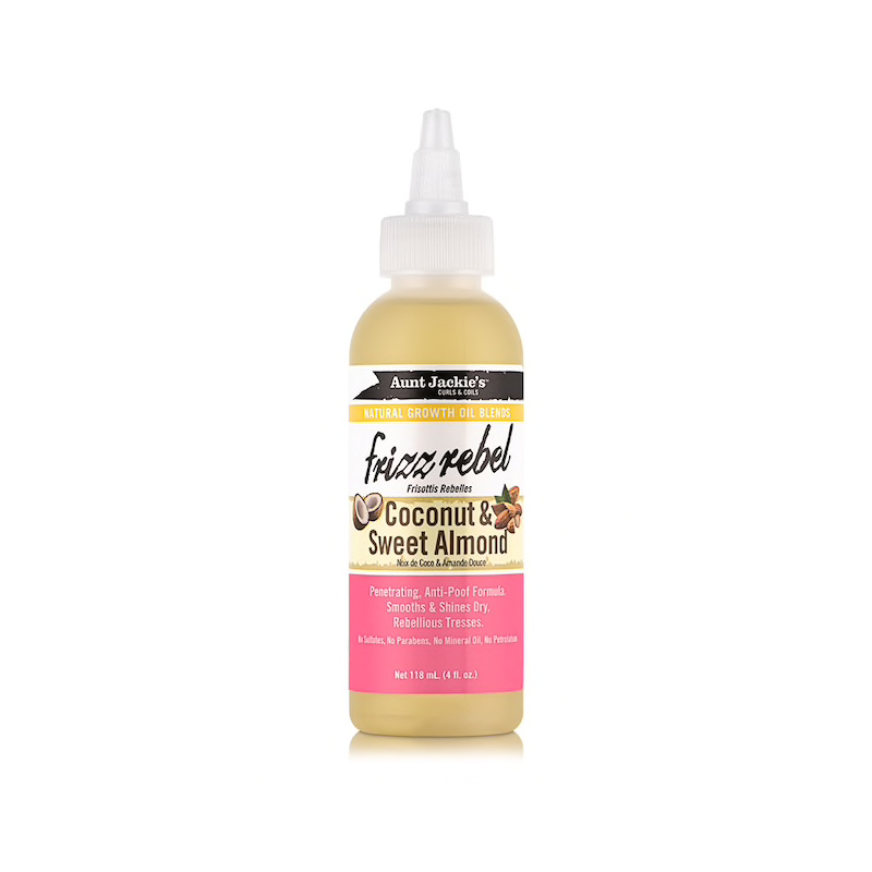 Aceite Antiencrespamiento - Frizz Rebel Coconut & Sweet Almond Oil 118 ml - Aunt Jackie's