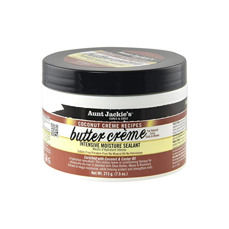 Leave in Coconut Butter Creme Intensive Moisture Sealant 213 G - Aunt Jackie's