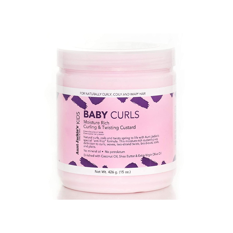 Creme para pentear para crianças - Baby Curls Moisture Rich Curling & Twisting Custard 426 G - Aunt Jackie's