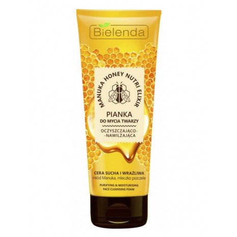 Espuma Limpiadora Nutritiva - Manuka Honey Nutri Elixir 175 gr - Bielenda