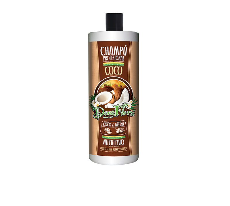 Shampoo Nutritivo de Coco e Argan 1000ml - Dona Flora