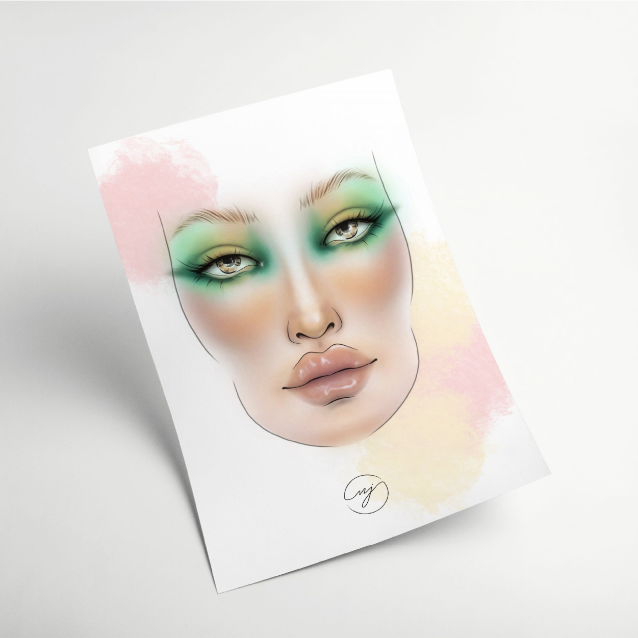 Face Chart PRO - Modelo de Rosto para Maquiagem - Facechart