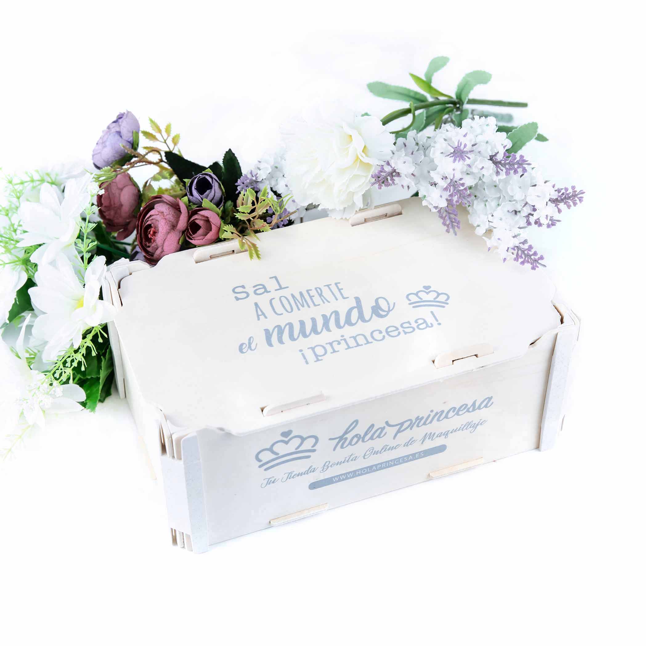 Caixa de presente de madeira - média - Hola Princesa Diy