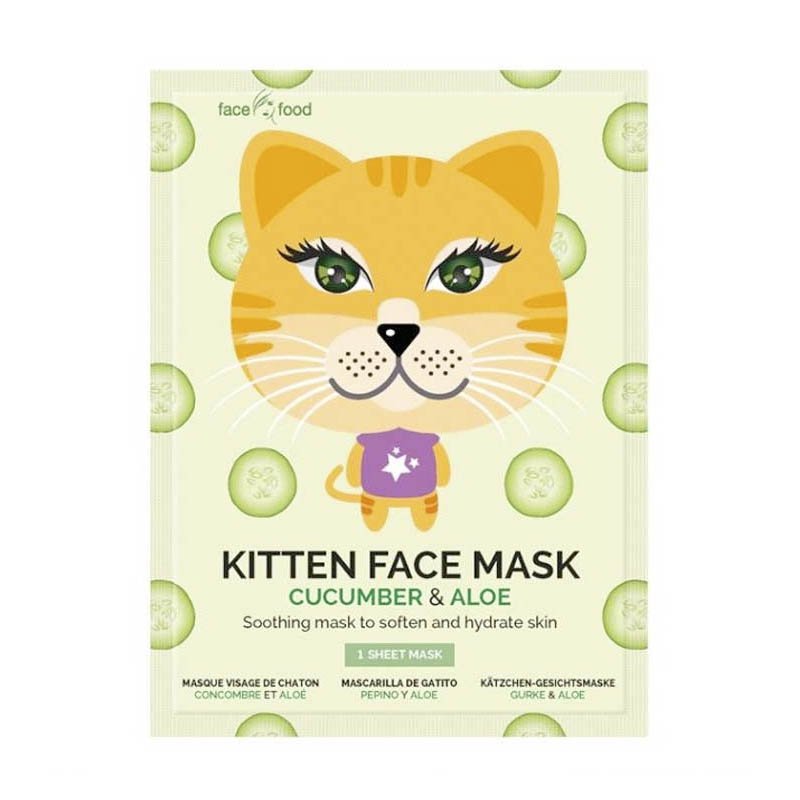 Máscara Facial de Tecido - Pepino & Aloe Cat - Montagne Jeunesse