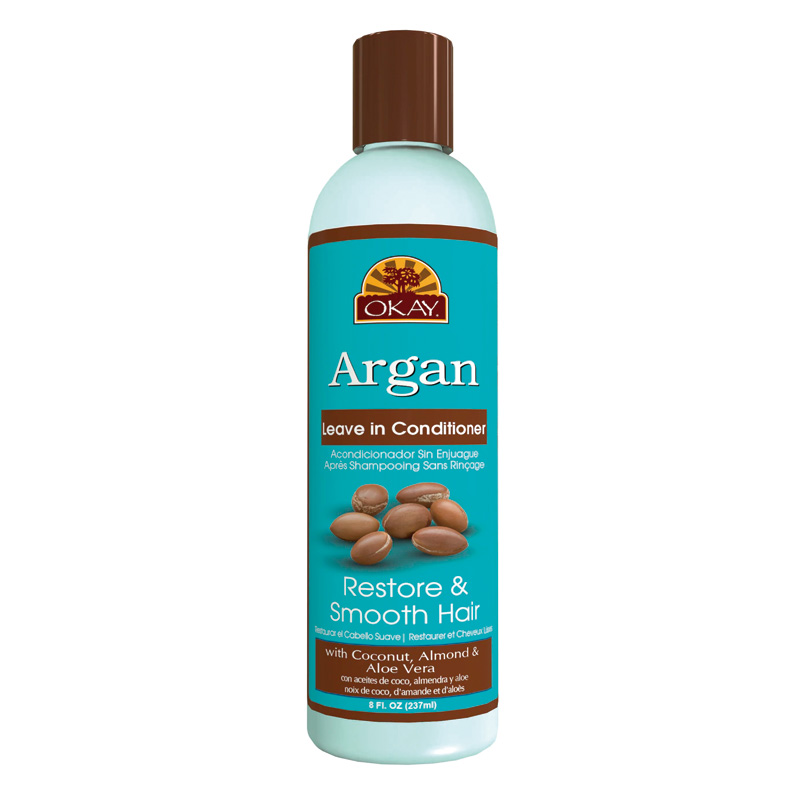 Deixe em óleo de argan 8 oz / 237 ml - Okay