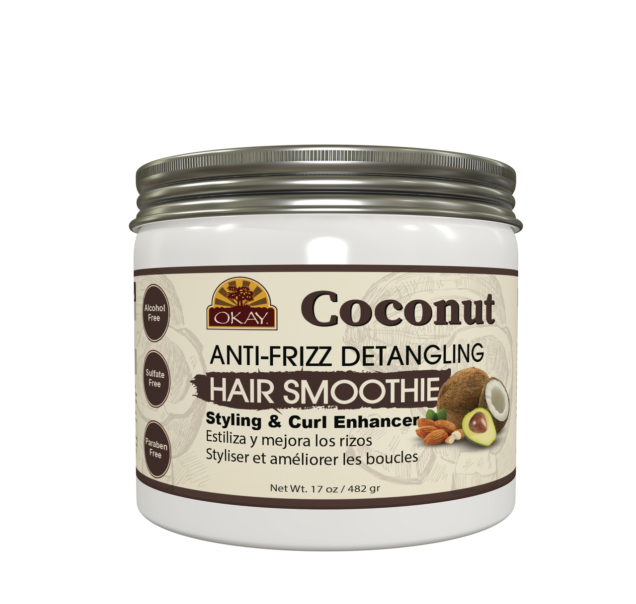 Smoothie De Coco Desembaraçante Antifrizz De Coco 482 gr - Okay