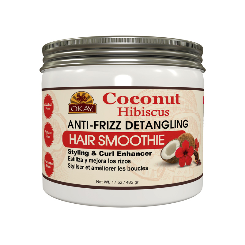 Smoothie Coco Hibiscus Curl Anti-frizz Detangling Hair 17.oz / 482 gr - Okay