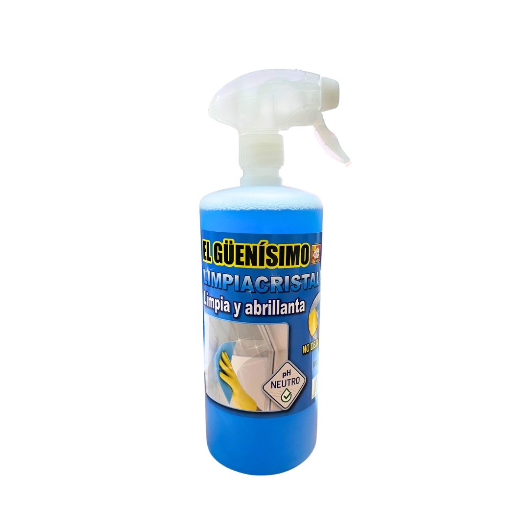 Spray Limpiador de Vidros Limpa e Dá Brilho 1 LITRO - El Guenisimo