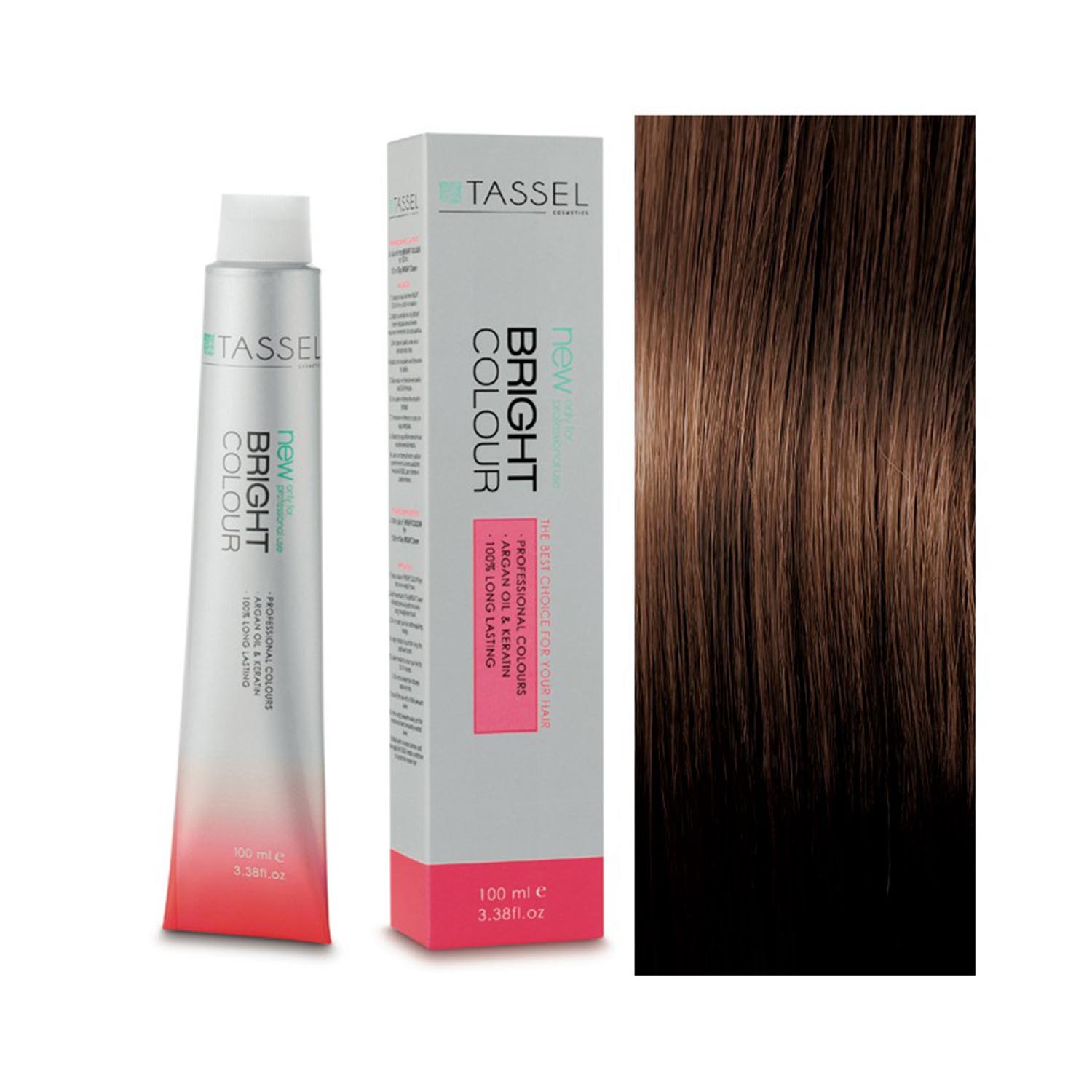 5 Castanho Claro - Tintura com Óleo de Argan e Queratina 100 ml - Tassel: 5.3 Castaño claro dorado