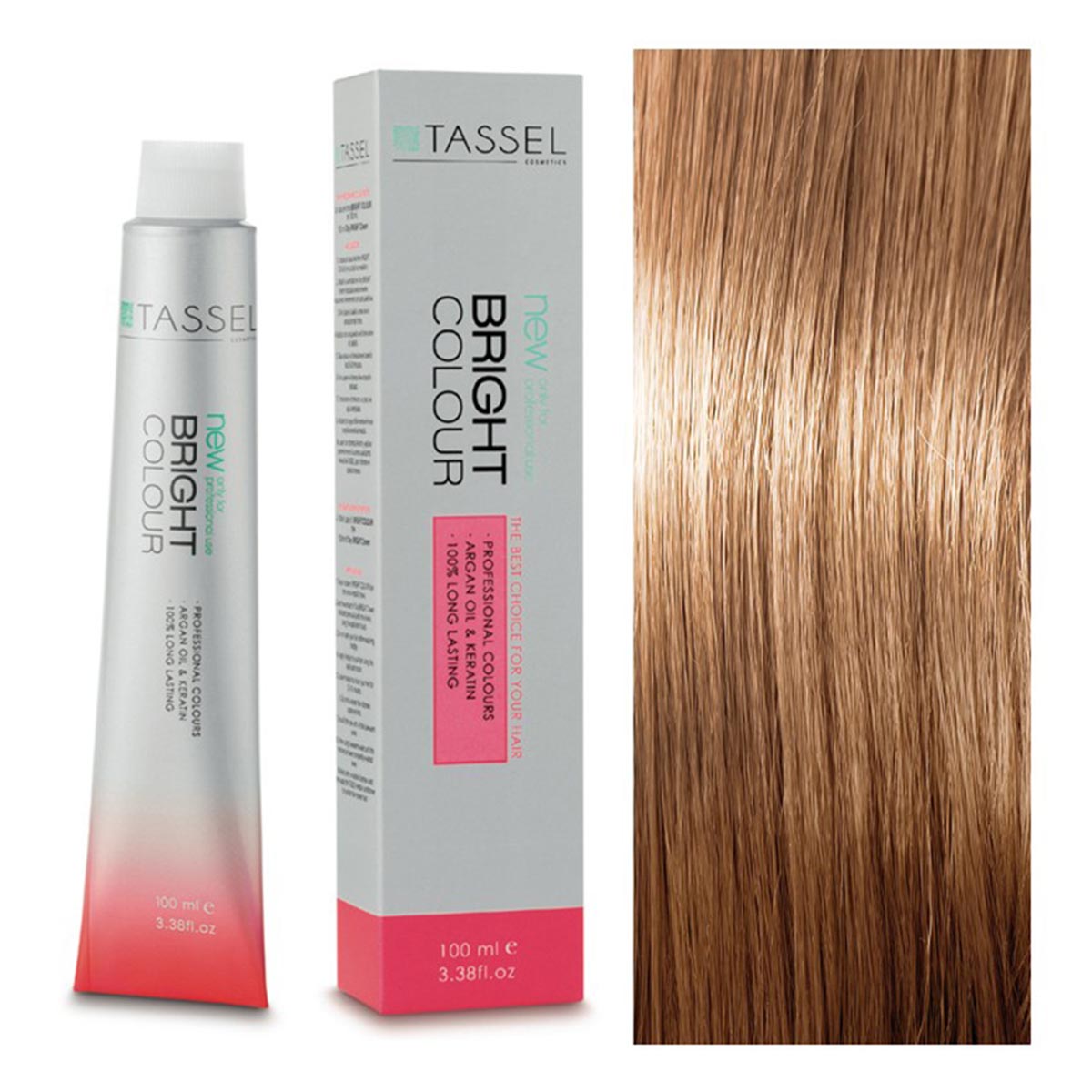 5 Castanho Claro - Tintura com Óleo de Argan e Queratina 100 ml - Tassel: 8.32 Rubio claro beige