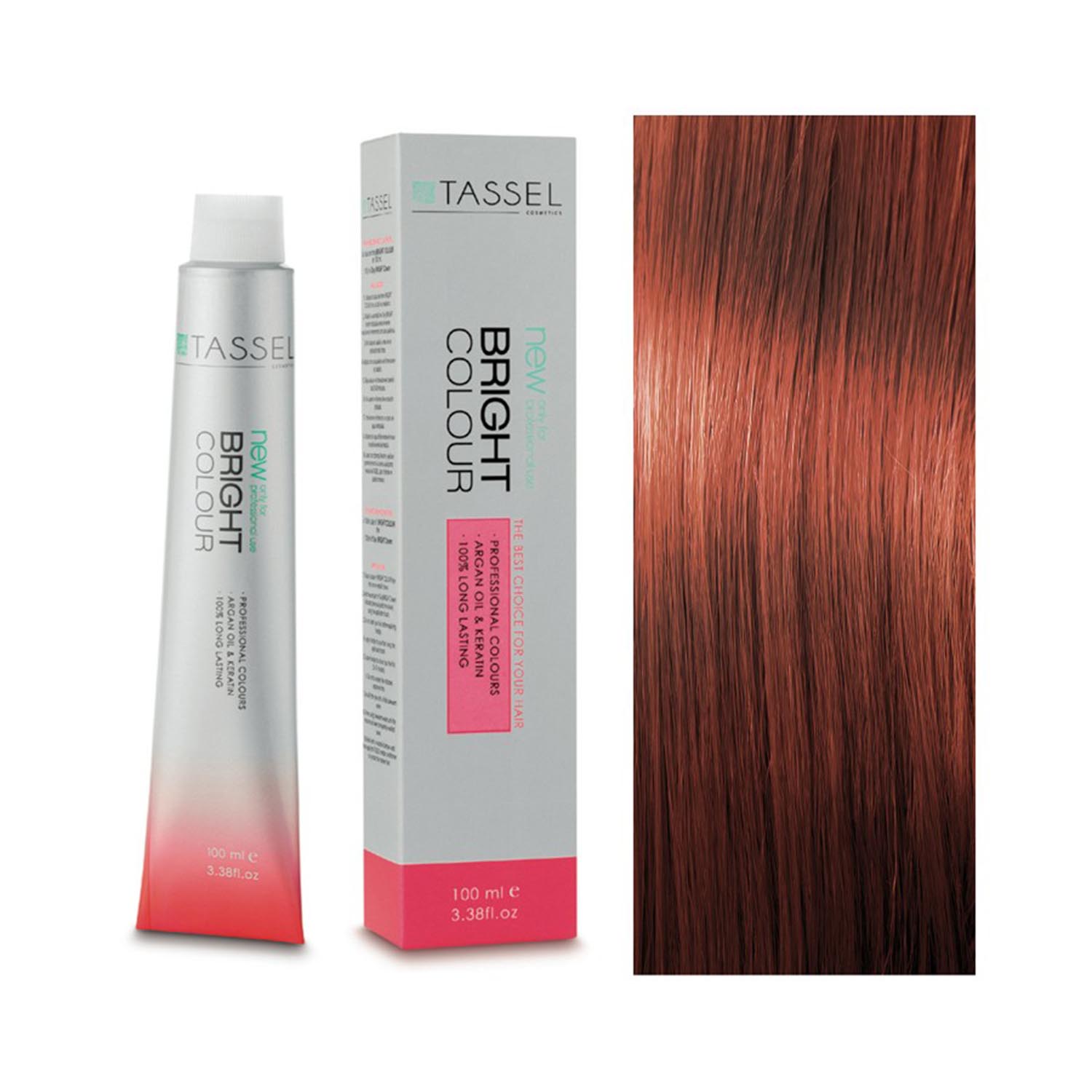 5 Castanho Claro - Tintura com Óleo de Argan e Queratina 100 ml - Tassel: 6.44 Rubio Oscuro Cobre Intenso