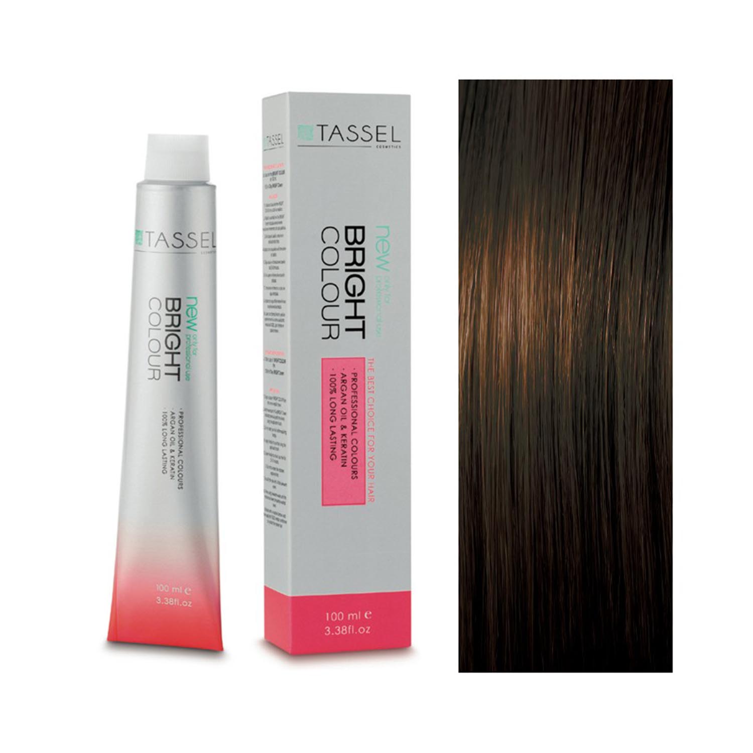 5 Castanho Claro - Tintura com Óleo de Argan e Queratina 100 ml - Tassel: 6.7 Rubio oscuro marrón