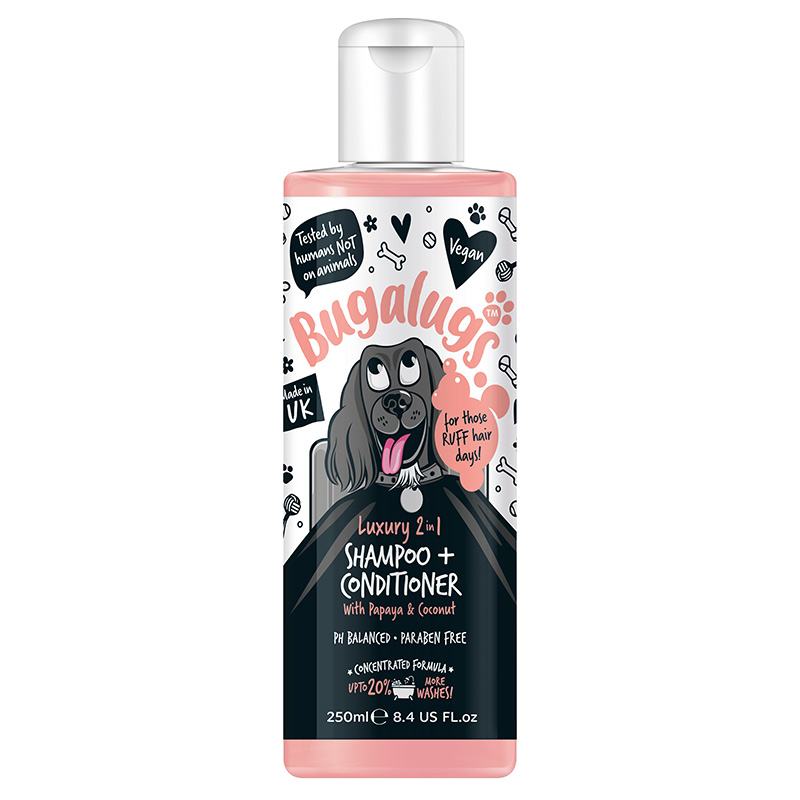 Shampoo & Condicionador 2 em 1 Papaia & Coco - Bugalugs: 250 ml